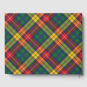 Tartan Clan Buchanan Schots geruit meerkleurig aan Gastenboek (Achterkant)