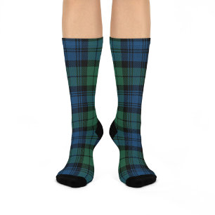 Tartan Clan Campbell Green Check Pset Sokken