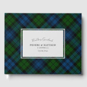 Tartan Clan Campbell Militair Plaid Gastenboek (Voorkant)