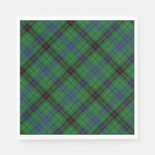 Tartan Clan Davidson Green geruit patroon Servet