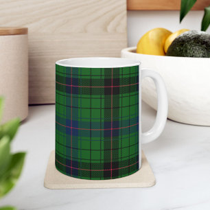 Tartan Clan Davidson Schotse ruit Groen Zwart Rut Koffiemok