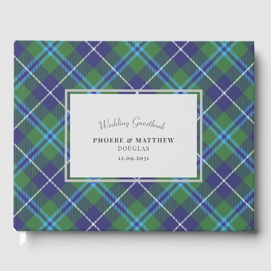 Tartan Clan Douglas Plaid Gastenboek (Voorkant)