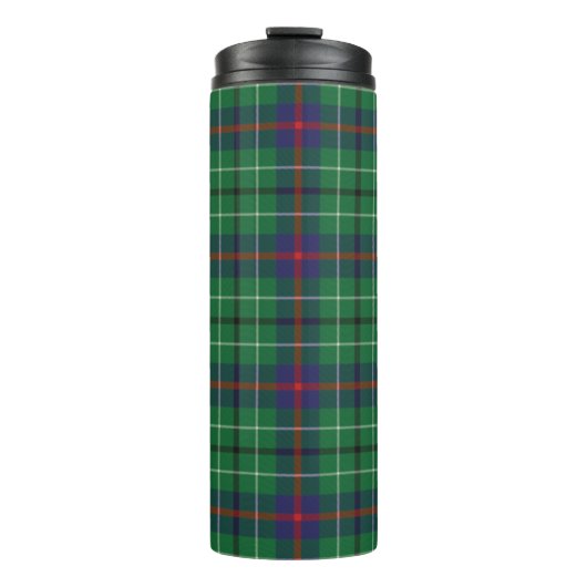 Tartan Clan Duncan Pset Green Red Blue Check Thermosbeker (Voorkant)