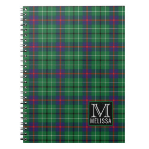 Tartan Clan Duncan Pset Pattern Monogram Naam Notitieboek