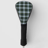 Tartan Clan Gordon Plaid Wit Groen geruit Golfheadcover (Voorkant)
