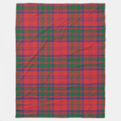 Tartan Clan Grant Pset Green Red Check Fleece Deken (Voorkant)