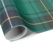 Tartan Clan Henderson Groene zwarte cheque Cadeaupapier (Rol Hoek)