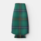 Tartan Clan Henderson Plaid groen patroon Flesjeskoeler (Voorkant)