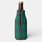Tartan Clan Henderson Plaid groen patroon Flesjeskoeler (Fles Achterkant)