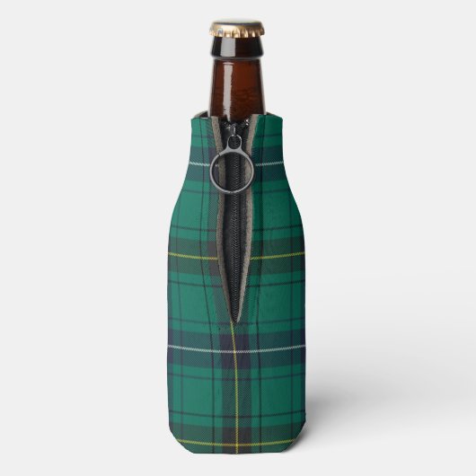 Tartan Clan Henderson Plaid groen patroon Flesjeskoeler (Fles Achterkant)