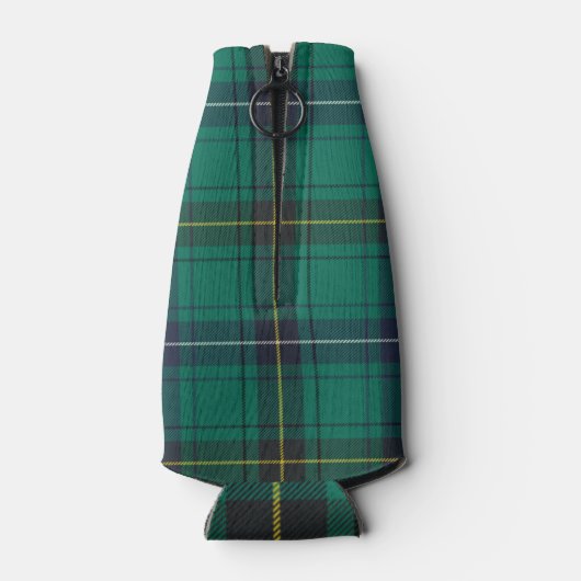 Tartan Clan Henderson Plaid groen patroon Flesjeskoeler (Achterkant)