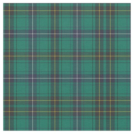 Tartan Clan Henderson Pset Pattern Green Check Stof (Close Up)