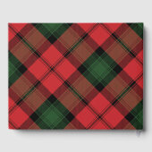 Tartan Clan Kerr Plaid Rood Groen Geruit Gastenboek (Achterkant)
