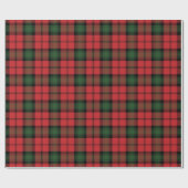 Tartan Clan Kerr Pset Red Green Black Cadeaupapier (Vlak)