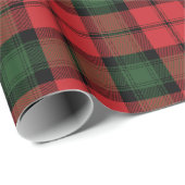 Tartan Clan Kerr Pset Red Green Black Cadeaupapier (Rol Hoek)