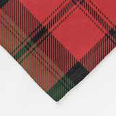 Tartan Clan Kerr Pset Red Green Black Fleece Deken (Hoek)