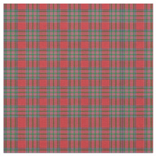 Tartan Clan MacBean Pset Pattern Red Green Check Stof