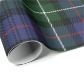 Tartan Clan MacKenzie Groene Paarse check Cadeaupapier (Rol Hoek)