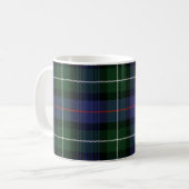 Tartan Clan MacKenzie Groene zwarte cheque Koffiemok (Voorkant links)