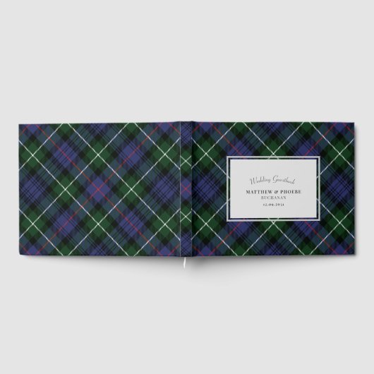Tartan Clan MacKenzie Plaid Paarse Groene Check Gastenboek (Volledig)