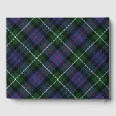 Tartan Clan MacKenzie Plaid Paarse Groene Check Gastenboek (Achterkant)