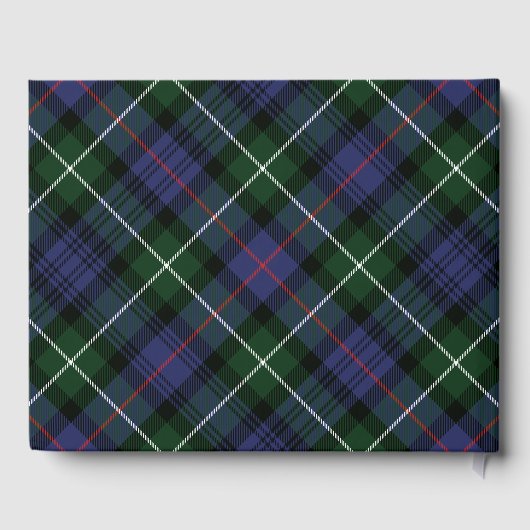Tartan Clan MacKenzie Plaid Paarse Groene Check Gastenboek (Achterkant)