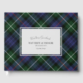 Tartan Clan MacKenzie Plaid Paarse Groene Check Gastenboek (Voorkant)