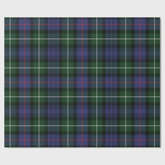 Tartan Clan MacKenzie Pset Holiday Rustic Cadeaupapier (Vlak)