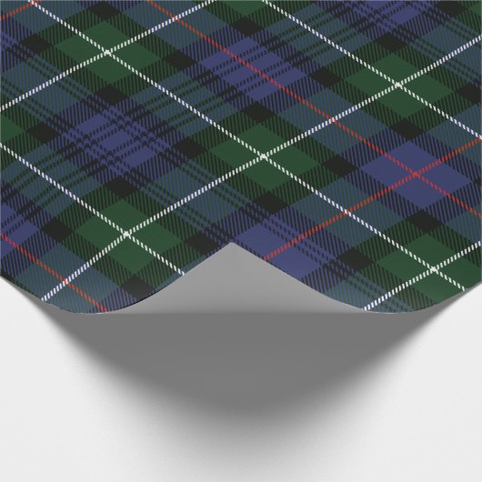 Tartan Clan MacKenzie Pset Holiday Rustic Cadeaupapier (Hoek)