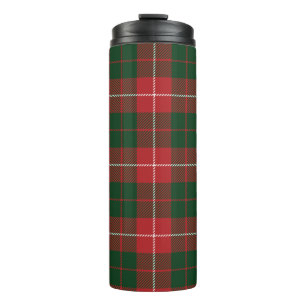 Tartan Clan MacKinnon Plaid Groen Rood Geruit Thermosbeker