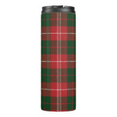 Tartan Clan MacKinnon Plaid Groen Rood Geruit Thermosbeker (Achterkant)