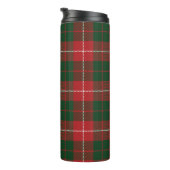 Tartan Clan MacKinnon Plaid Groen Rood Geruit Thermosbeker (Geroteerd rechts)