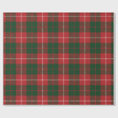 Tartan Clan MacKinnon Pset Red Green Check Cadeaupapier (Vlak)