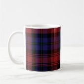 Tartan Clan MacLachlan Pset Black Red Check Koffiemok (Links)