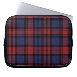 Tartan Clan MacLachlan Pset Red Paars Gecontroleer Laptop Sleeve