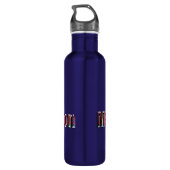 Tartan Clan MacPherson Name Logo, Waterfles (Achterkant)