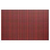 Tartan Clan MacQueen Pattern Red Black Check Stof (Fat Quarter)