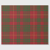 Tartan Clan MacTavish Groene Rode Controle Cadeaupapier (Vlak)