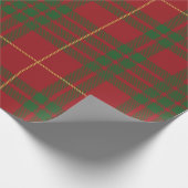 Tartan Clan MacTavish Groene Rode Controle Cadeaupapier (Hoek)