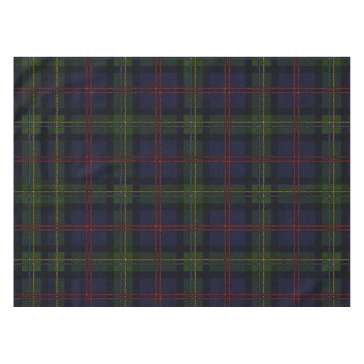 Tartan Clan Malcolm Plaid Holiday geruit Tafelkleed (Voorkant (Horizontaal))
