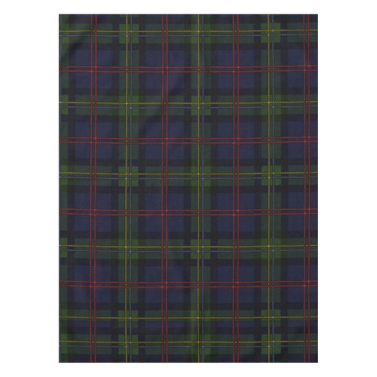 Tartan Clan Malcolm Plaid Holiday geruit Tafelkleed (Voorkant)