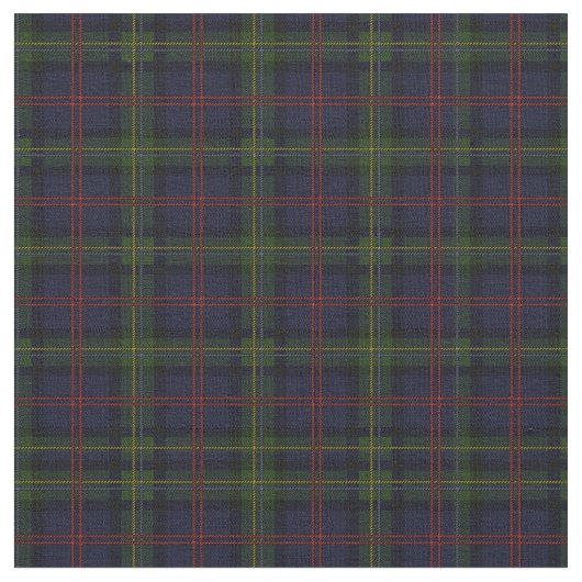 Tartan Clan Malcolm Pset Pattern Green Blue Red Stof (Close Up)