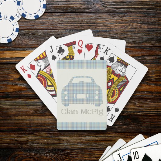 Tartan Clan McFig Figarations speelkaarten