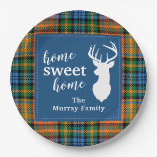 Tartan Clan Murray gepersonaliseerde geruite Sweet Papieren Bordje