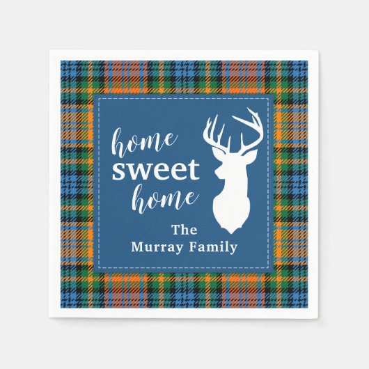 Tartan Clan Murray gepersonaliseerde ruit voor Swe Servet (Voorkant)