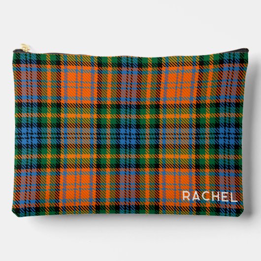 Tartan Clan Murray Plaid Blauw Sinaasappel Groen C Etui (Voorkant)