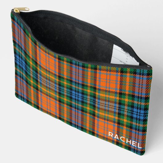 Tartan Clan Murray Plaid Blauw Sinaasappel Groen C Etui (Open)