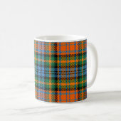 Tartan Clan Murray Pset Oranje Blue Check Koffiemok (Voorkant rechts)