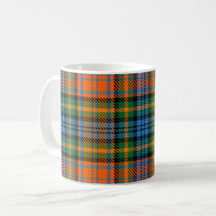 Tartan Clan Murray Schotse ruit Oranje Blauwe ruit Koffiemok