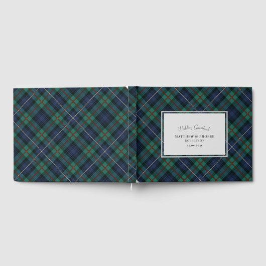 Tartan Clan Robertson Bruiloft Gastenboek (Volledig)